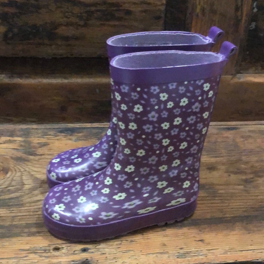 Girls purple rainboot
